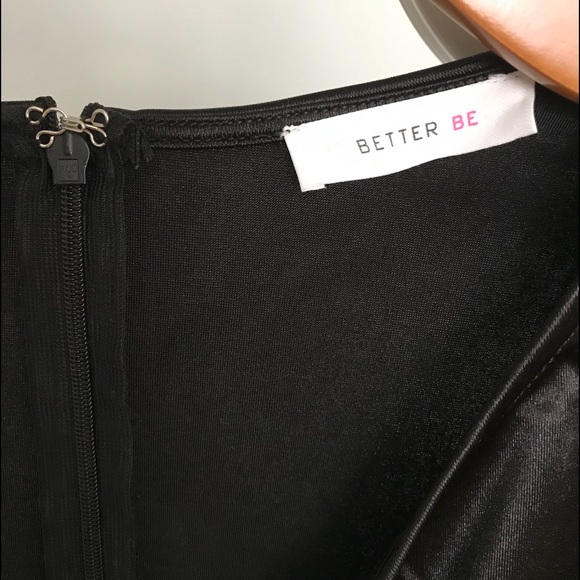 NEW Better Be • Lil Black Satin Dress • Sexy Night - Picture 6 of 8